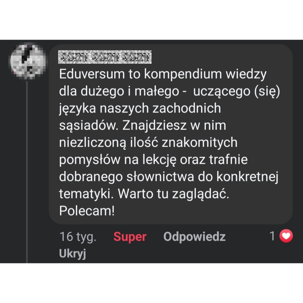 Opinia 3 eduversum scenariusze dla nauczycieli niemieckiego
