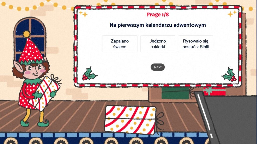 gotowe lekcje języka niemieckiego Przybornik germanisty Adventskalender 1