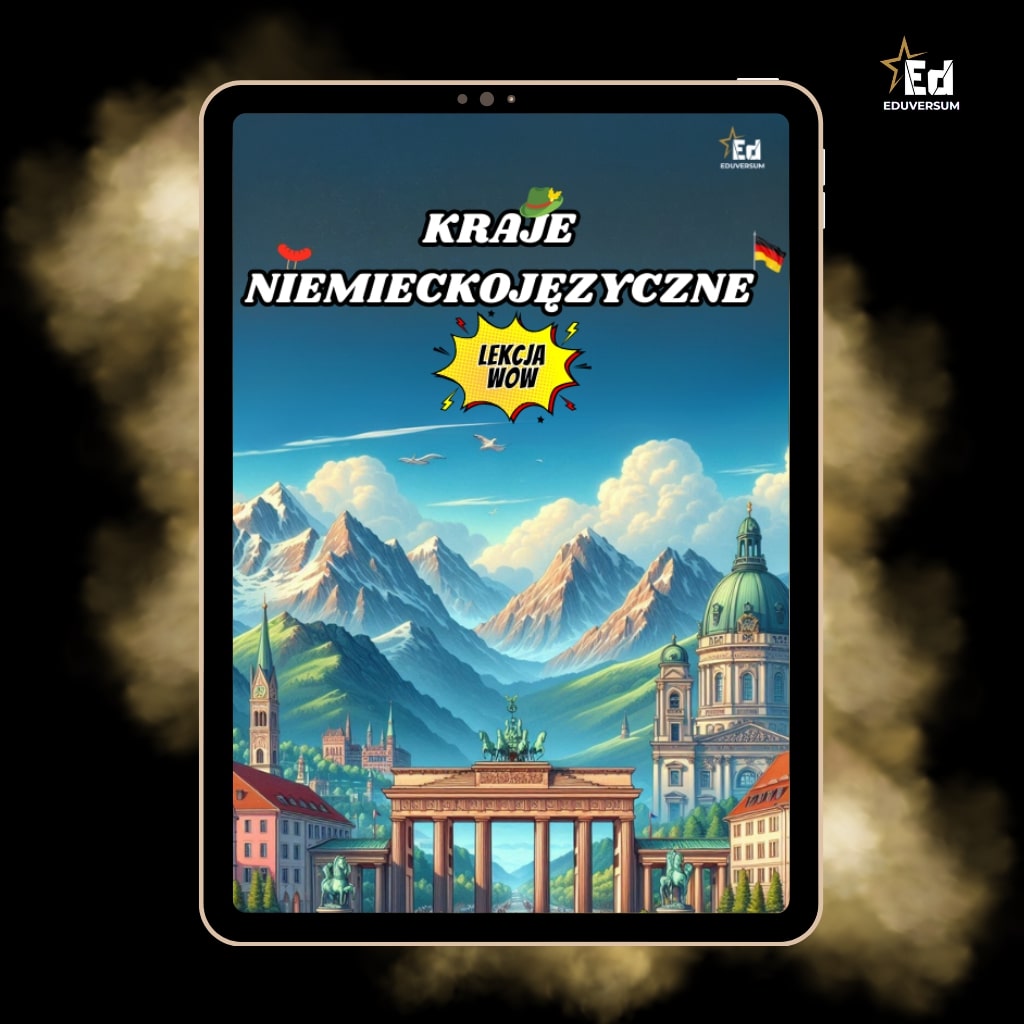 Lekcja o krajach niemieckojęzycznych DACHL okładka eduversum scenariusze dla nauczycieli niemieckiego