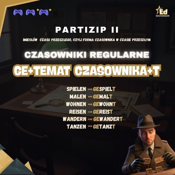 czasowniki regularne czas przeszły perfekt